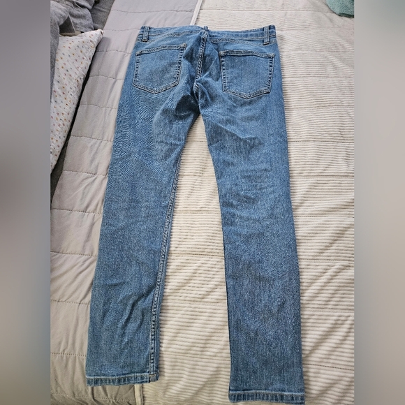 TOPMAN Classic Stretch Skinny Blue Denim Jeans. Size 10 - Picture 6 of 9